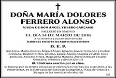 María Dolores Ferrero Alonso